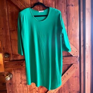 Vibrant Green Women's Tunic Top
